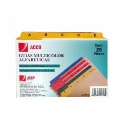 GUIAS ALFABETICAS 4 X 6 ACCO